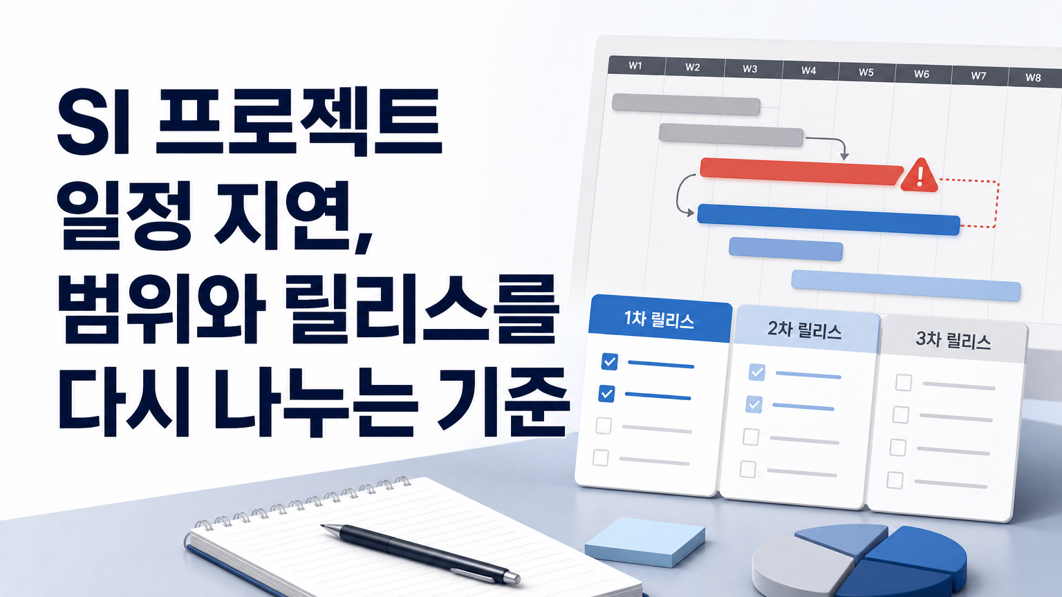 SI 프로젝트 일정 지연, 범위와 릴리스를 다시 나누는 기준