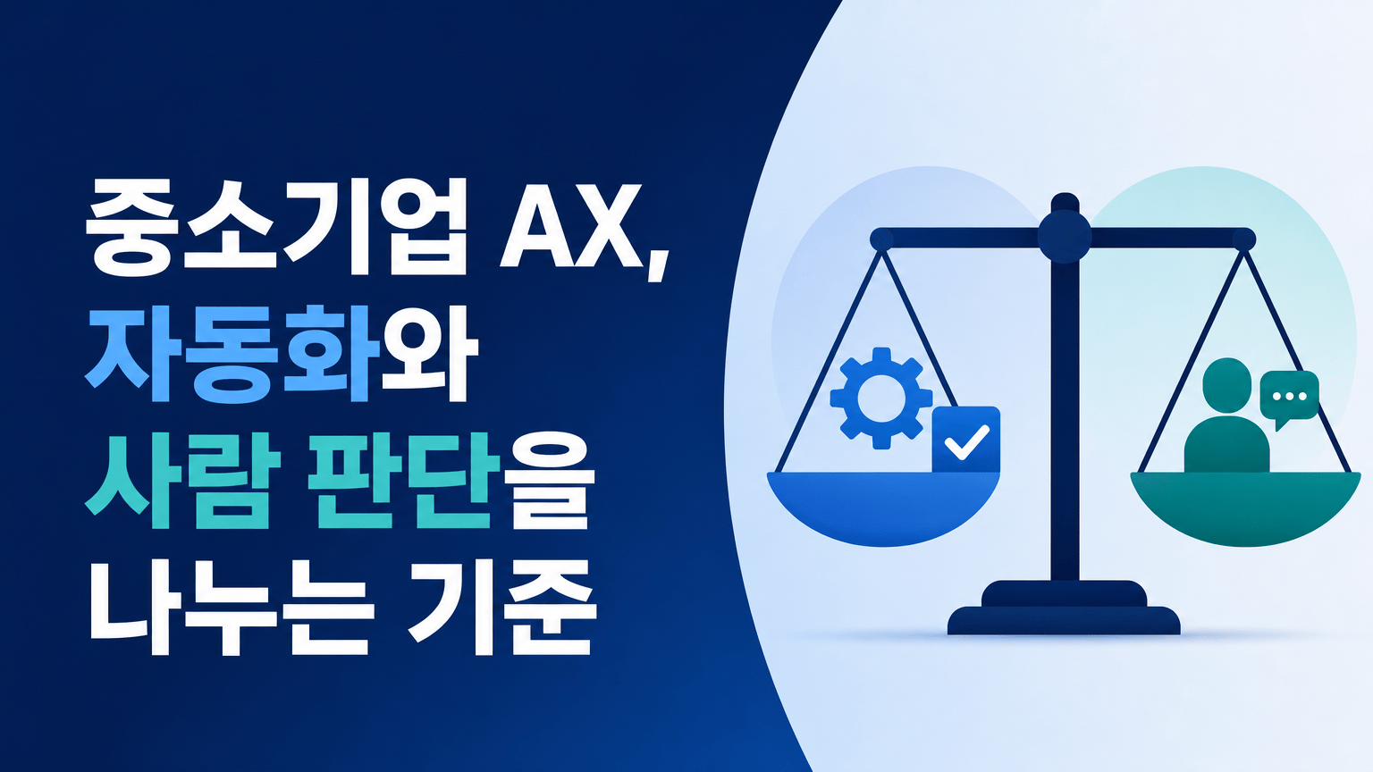 중소기업 AX, 자동화와 사람 판단을 나누는 기준
